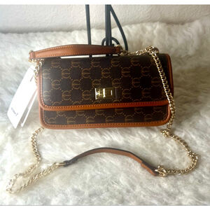 NWT Gussaci Brown Signature Crossbody Bag Purse